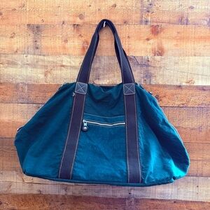 Unisex Vintage Y2K Kipling Large Nylon Expandable Travel Tote